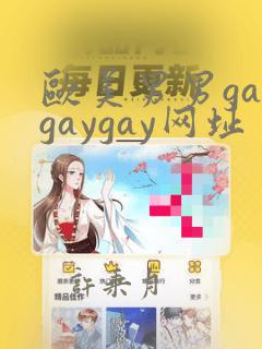 欧美男男gaygaygay网址