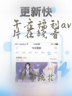 午夜福利av毛片在线看