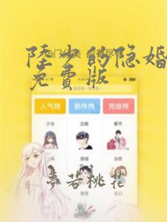 陆少的隐婚罪妻免费版