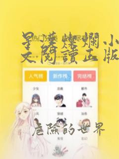 星汉灿烂小说全文阅读正版