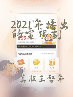 2021年播出的电视剧