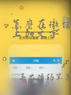 怎么在微信表情上加文字