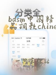 bdsm中国精品调教chinese