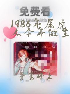 1986年属虎人今年做生意财运如何