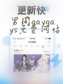 男同gaygays免费网站