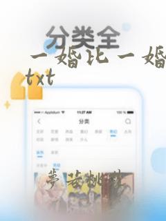 一婚比一婚还高txt