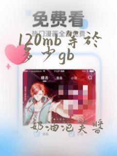 120mb等于多少gb