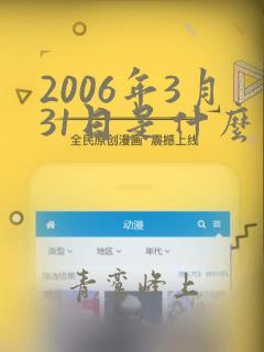 2006年3月31日是什么命