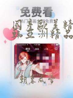 国产欧美精品日韩亚洲精品