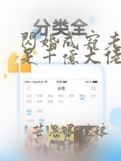 闪婚成宠老公竞是千亿大佬