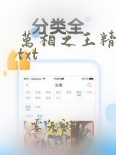 万相之王精校版txt