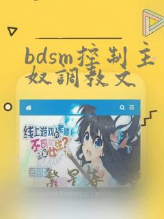 bdsm控制主奴调教文