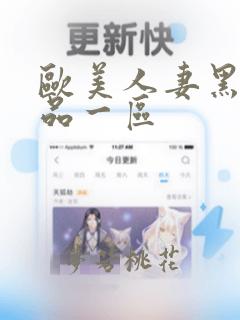 欧美人妻黑人精品一区