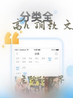 高h 调教 文