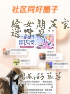 给女朋友家过年送什么