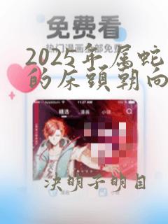 2025年属蛇的床头朝向