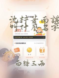 沈柠萧南谌小说叫什么名字