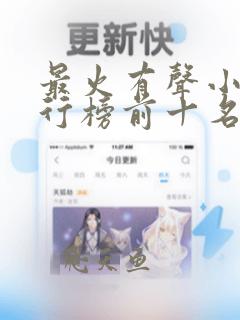 最火有声小说排行榜前十名