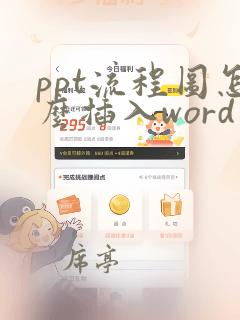 ppt流程图怎么插入word