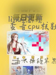 linux怎么查看cpu核数