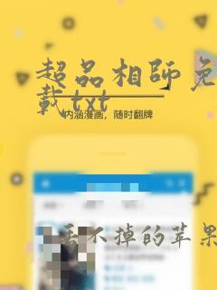 超品相师免费下载txt