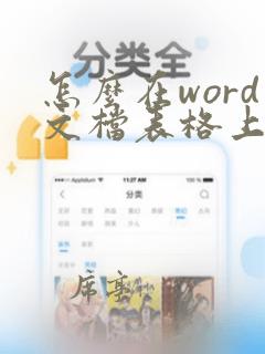 怎么在word文档表格上方添加文字