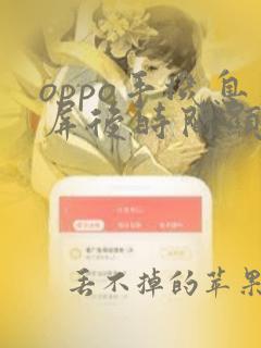 oppo手机息屏后时间显示怎么设置