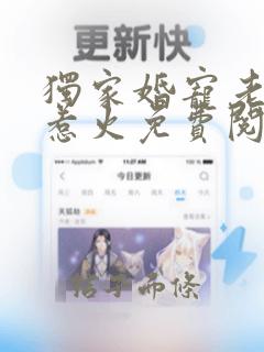 独家婚宠老公别惹火免费阅读