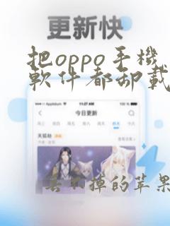 把oppo手机软件都卸载了怎么恢复