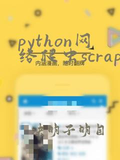 python网络爬虫scrapy框架