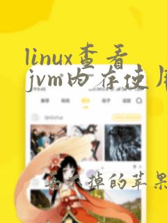 linux查看jvm内存使用情况