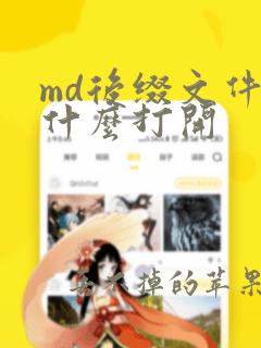 md后缀文件用什么打开