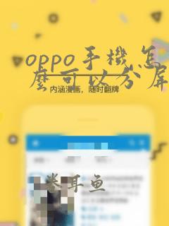 oppo手机怎么可以分屏