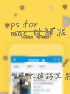 ps for mac 破解版