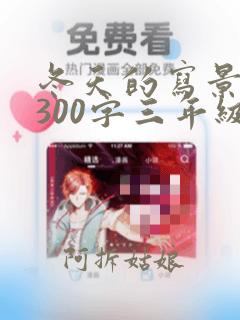 冬天的写景作文300字三年级