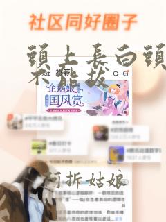 头上长白头发能不能拔