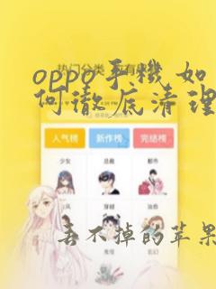 oppo手机如何彻底清理内存