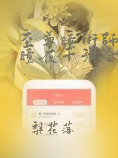 至尊瞳术师洛清瞳夜千溟全文免费