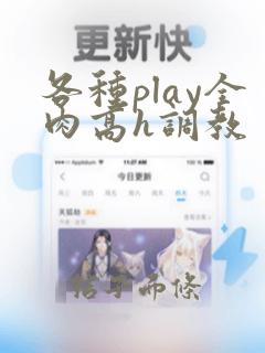 各种play全肉高h调教