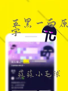 五黑一白原片名字