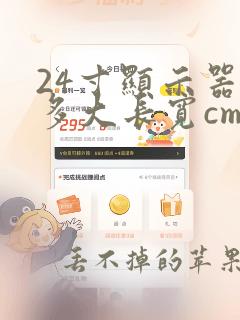 24寸显示器是多大长宽cm