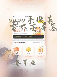 oppo手机来电不亮屏怎么办