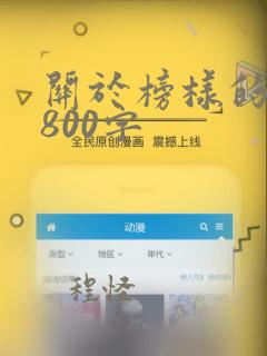 关于榜样的范文800字