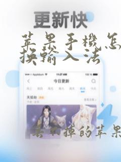 苹果手机怎么替换输入法