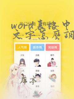 word表格中文字怎么调整行间距