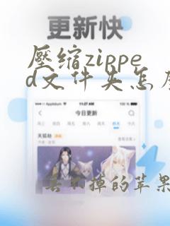 压缩zipped文件夹怎么打开