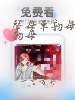 声母单韵母和复韵母