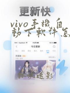 vivo手机自动下软件怎么办