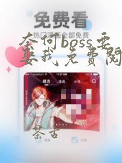 奈何boss要娶我免费阅读全文