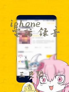 iphone 电话 录音